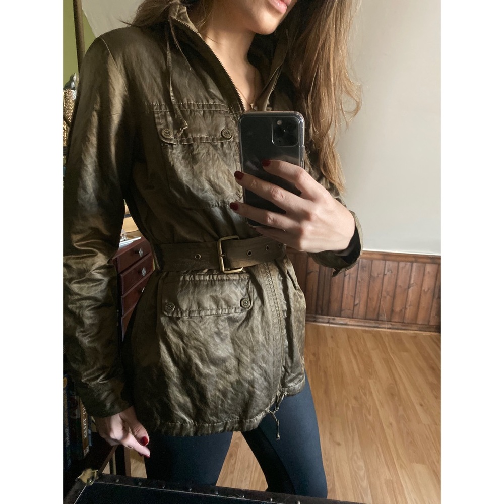 Michael Kors Olive Green Anorak